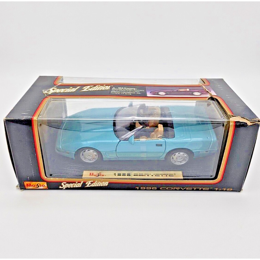 Maisto 1/18 Diecast 1996 Chevrolet Corvette Coupe Blue Special Edition 31830